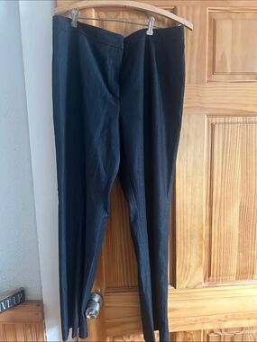 Jones Studio Dark Blue Heather  Straight-Leg Trousers